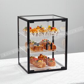 Bread Rack Manufacturer - OEM/ODM Rubber Wood 3 Layer Black Frame