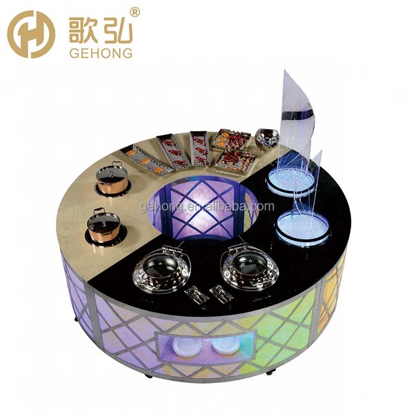 Marble Table Top Manufacturer - OEM/ODM Round Buffet Counter Design