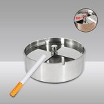 Desktop Ashtray Manufacturer - OEM/ODM Stainless Steel Rotating Windproof