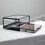 Bread Rack Manufacturer - OEM/ODM Rubber Wood 3 Layer Black Frame