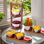 Banquet Stand Manufacturer - OEM/ODM Wood Hammer-Stamped Bowl