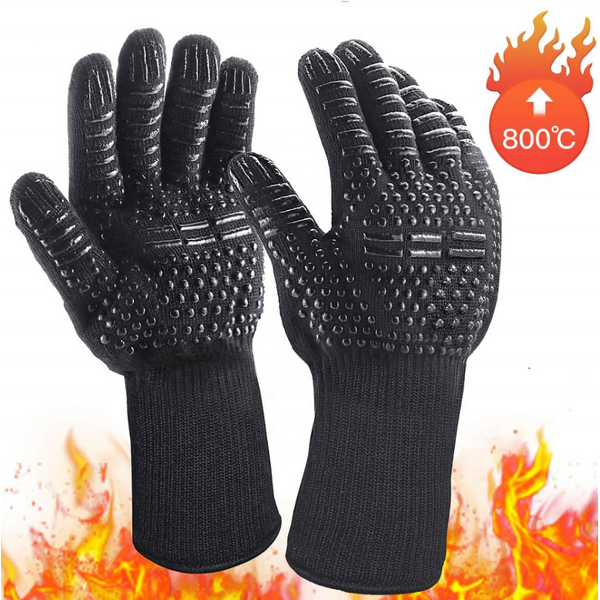 Heat Resistant Glove Manufacturer - OEM/ODM Leather BBQ Oven Mitt