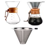 Coffee Pot Manufacturer - OEM/ODM Glass Pour Over Wood Neck