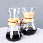 Coffee Pot Manufacturer - OEM/ODM Glass Pour Over Wood Neck