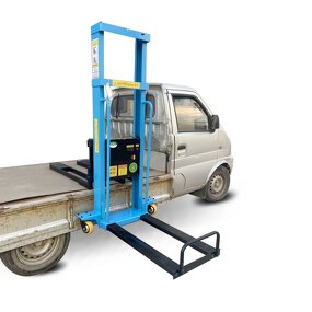 Portable Electric Forklift Manufacturer - OEM/ODM 1 Ton Hydraulic Unloading