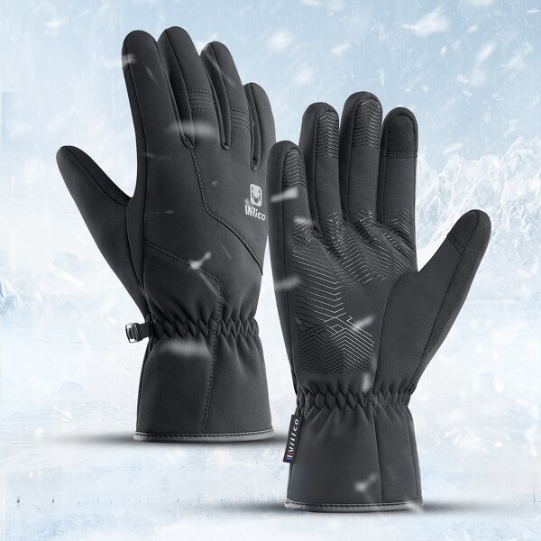Winter Gloves Supplier - Waterproof Thicken Fleece Warm Ski Gloves