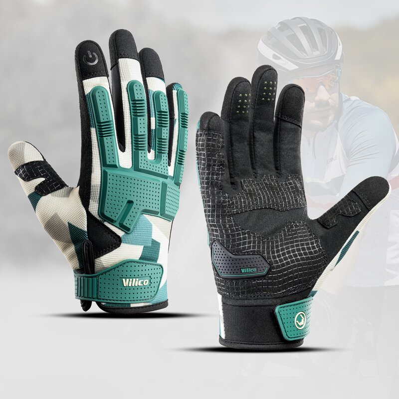 Mountain Bike Gloves Supplier - Touchscreen Thicken EVA Padded MTB Gloves