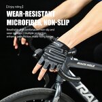 Cycling Gloves Supplier - Half Finger Microfiber Anti-Slip MTB Gloves