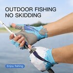 Fishing Gloves Factory - Fingerless Anti Slip Sun Screen Sports Gloves