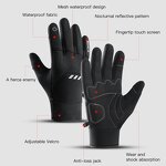 Outdoor Winter Gloves Factory - Touchscreen Reflective Shockproof Gloves