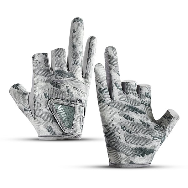Fishing Glove Factory - Breathable Three Fingerless Anti-slip UV Gloves