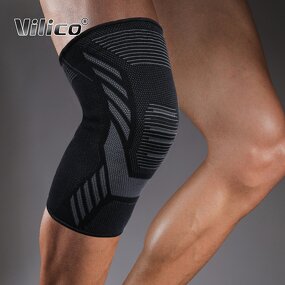 Knee Brace Factory - Elastic Breathable Knitted Knee Compression Sleeve