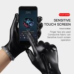 Cycling Gloves Supplier - Fashion Black Touchscreen Waterproof Gloves