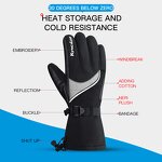 Insulated Leather Gloves Factory - Waterproof Skiing Snowboarding Motorcycling Gloves