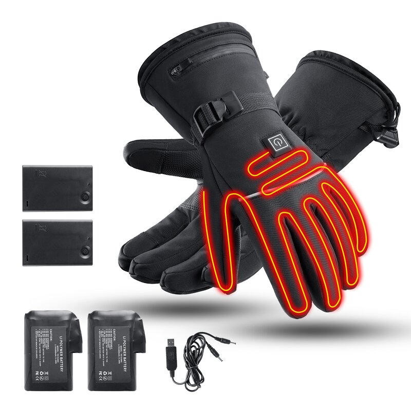 Electric Heated Gloves Supplier - Waterproof Windproof USB Rechargeable Gloves