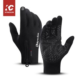 Cycling Gloves Manufacturer - Warm Zipper Touchscreen Windproof Riding Gloves