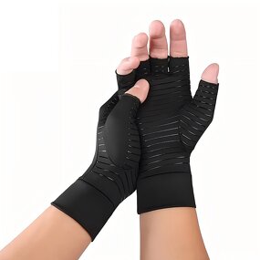 Arthritis Gloves Manufacturer - Fingerless Compression Copper Therapy Gloves