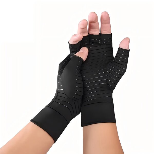 Arthritis Gloves Manufacturer - Fingerless Compression Copper Therapy Gloves