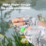 Fishing Glove Factory - Breathable Three Fingerless Anti-slip UV Gloves
