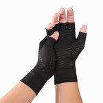 Copper Arthritis Gloves Supplier - Fingerless Touch Screen Copper Gloves
