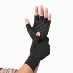 Copper Arthritis Gloves Supplier - Fingerless Touch Screen Copper Gloves