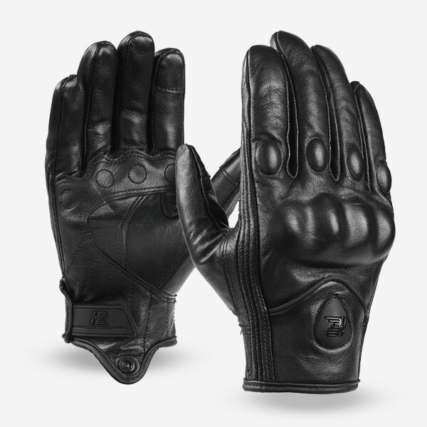Leather Motorcycle Glove Manufacturer - Vintage Genuine Leather Racing Glove