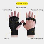 Workout Gloves Factory - Unisex Anti-Slip Adjustable Exercise Gloves