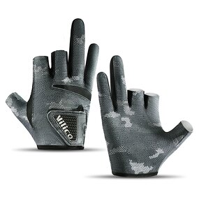 Fishing Glove Supplier - Three-Fingerless Anti-Slip UV Protection Mittens