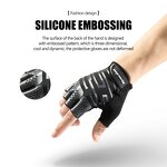 Cycling Gloves Supplier - Half Finger Microfiber Anti-Slip MTB Gloves