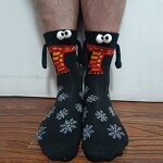 Couples Socks Supplier - Custom Magnetic Arms Christmas