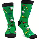 Golf-Themed Socks Factory - Bulk Breathable Creative Jacquard