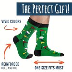 Golf-Themed Socks Factory - Bulk Breathable Creative Jacquard