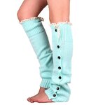 Leg Warmer Manufacturer - OEM Cable Knitted Lace Buttons