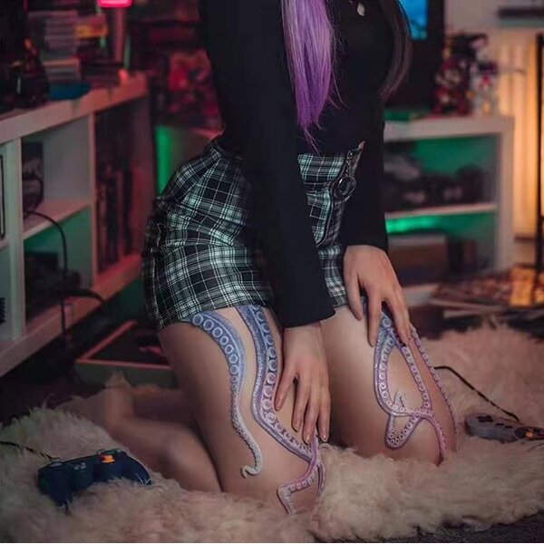 Printed Stockings Manufacturer - OEM Octopus Pattern Funny