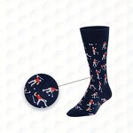 Golf Socks Manufacturer - OEM Neon Green Blue Ball Pattern