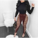 Leggings Supplier - Custom 3D Digital Print Maple Leaf