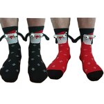 Couples Socks Supplier - Custom Magnetic Arms Christmas