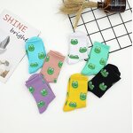 Crew Socks Factory - Bulk Frog Mushroom Jacquard Design