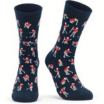 Golf Socks Manufacturer - OEM Neon Green Blue Ball Pattern