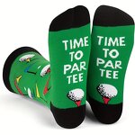 Golf-Themed Socks Factory - Bulk Breathable Creative Jacquard