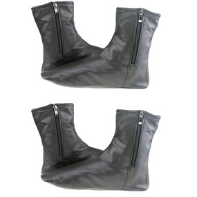 Muslim Socks Factory - Bulk Faux Leather Zipper Khuff