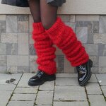 Mohair Leg Warmers Factory - Bulk Solid Color Long Knee-high