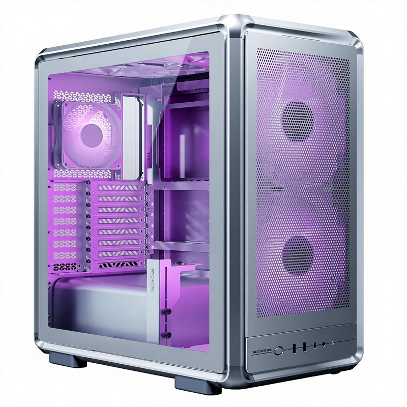 PC Case Supplier - OEM ATX Mid-Tower Case with ARGB Fans