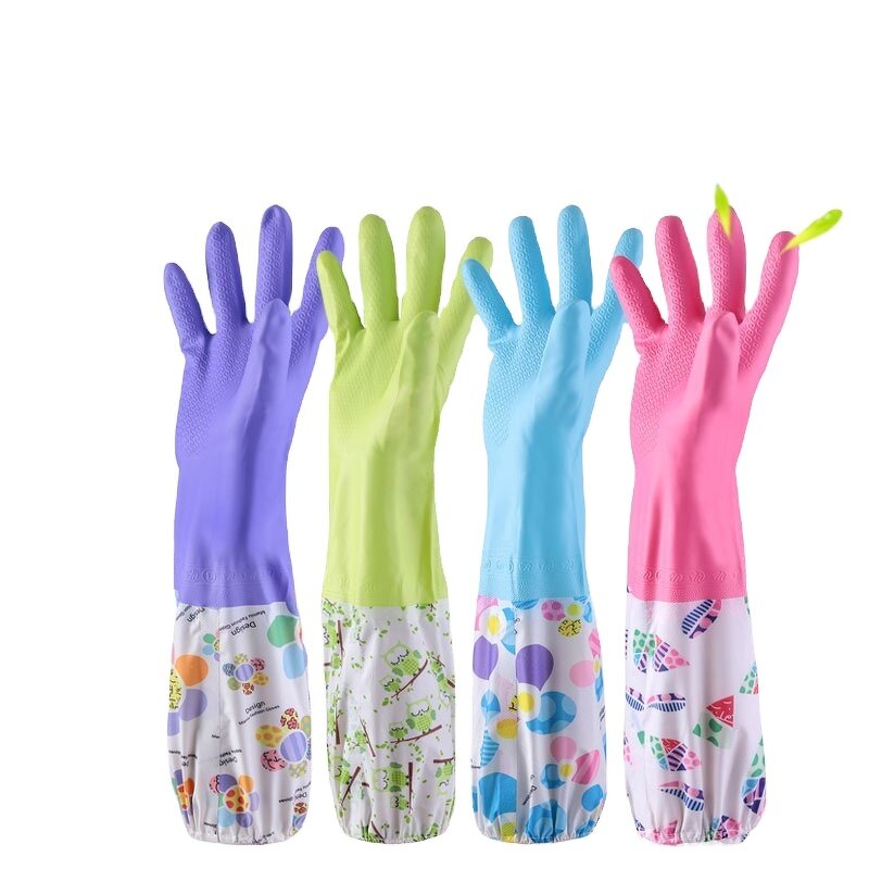 Kitchen Household Latex Gloves Manufacturer - Lengthened Cleaning Waterproof