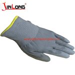 Nylon Pu Coated Palm Gloves Factory - Rubberized Work Dust-free Electronic