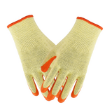 Knitted Rubber Gloves Factory - Anti-Slip Grip & Logo Printing
