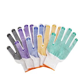 Black Nylon PVC Gloves Manufacturer - Non-Slip Wear Resistant Elastic