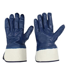 Nylon Knit Rubber Gloves Supplier - Nitrile Protection Safety Work
