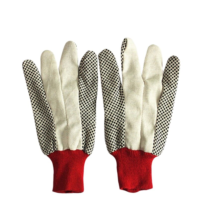 Safety Industrial Gloves Manufacturer - PVC Dotted Palm Cotton Wholesale
