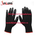 Heavy Weight Nitrile Gloves Factory - Chemical Resistant Cotton Lined Blue